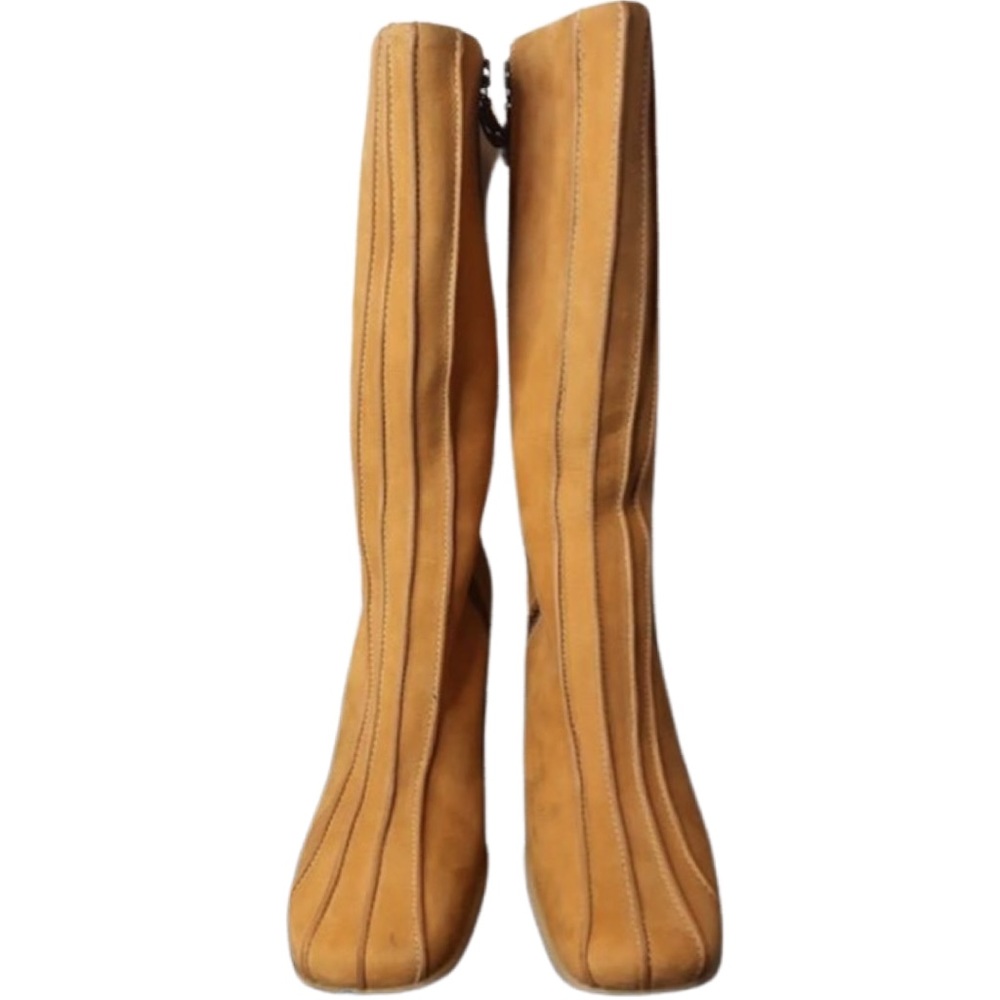 Timberland Women's Leather Wheat Uptown All Zip Knee High Boots Size 6.5M